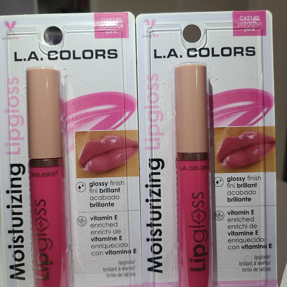 L.A. Colors Lipgloss Duo - Both In the shade of Paradise Pink🩷